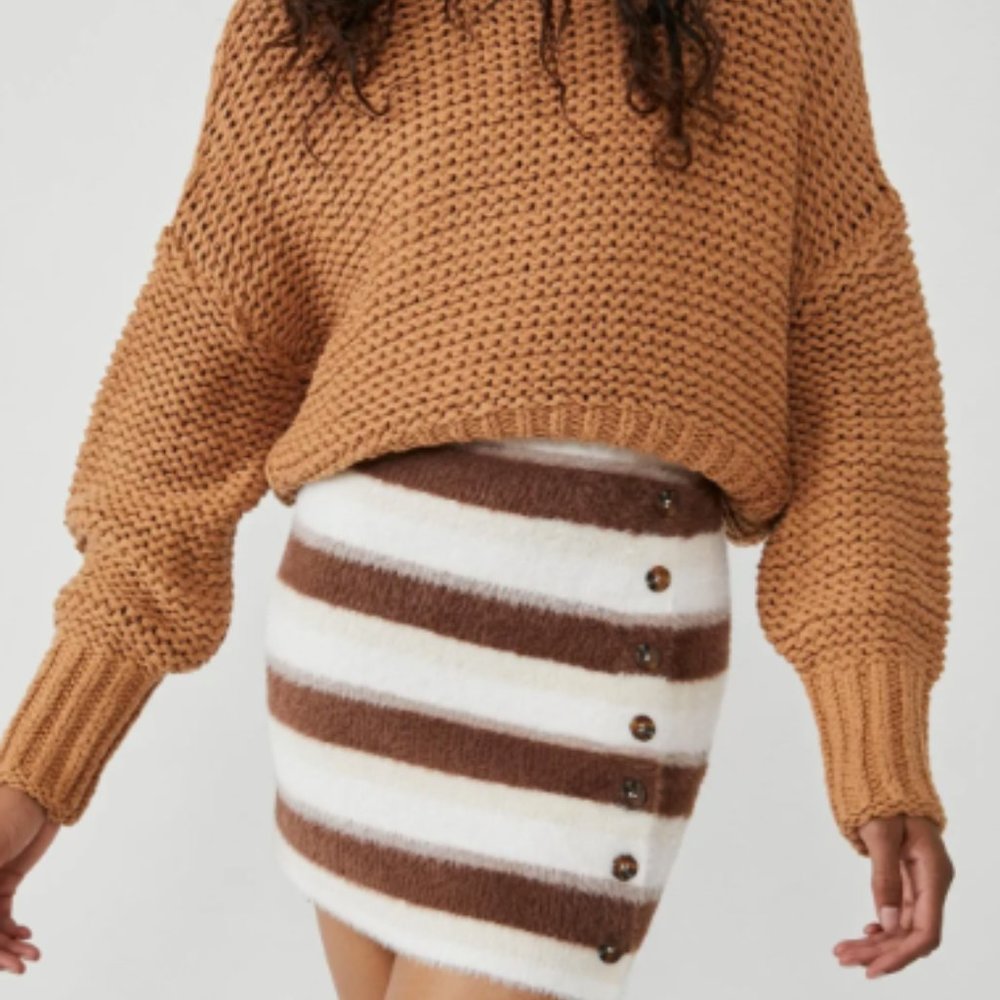 Free People Ciara Sweater Mini SKirt
